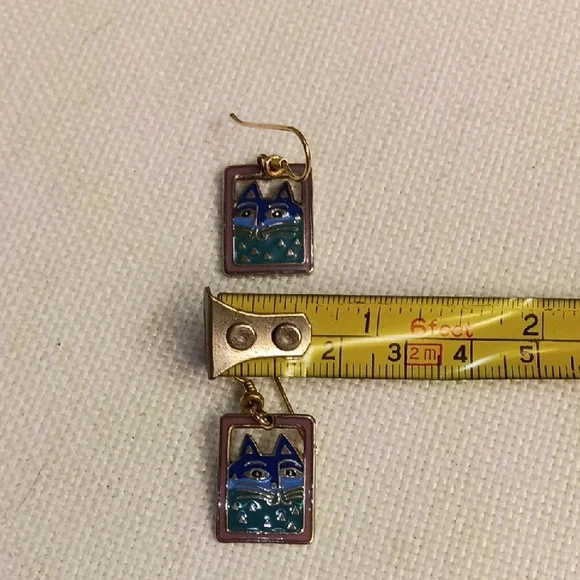 LAUREL BURCH earrings, Signed, Lot Of 5, Assorted - Picture 6 of 6